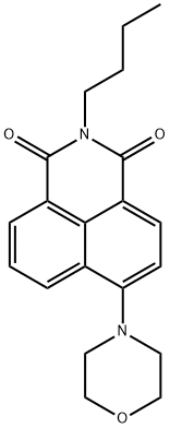 4-morpholinonaphthalic-1,8-N-n-butylimide 化学構造式