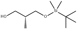 1-Propanol, 3-[[(1,1-dimethylethyl)dimethylsilyl]oxy]-2-methyl-, (2R)- 结构式