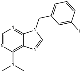 9-(3-Iodobenzyl)-N,N-dimethyl-9H-purin-6-amine Struktur