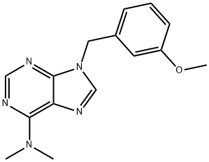 9-(3-Methoxybenzyl)-N,N-dimethyl-9H-purin-6-amine Structure