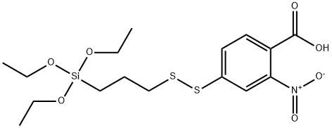 2-Nitro-4-((3-(triethoxysilyl)propyl)disulfanyl)benzoic acid Structure