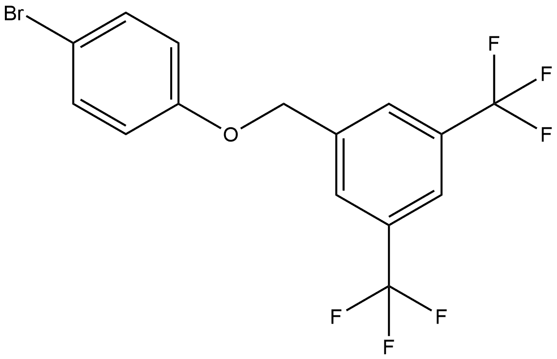 1-[(4-Bromophenoxy)methyl]-3,5-bis(trifluoromethyl)benzene Structure