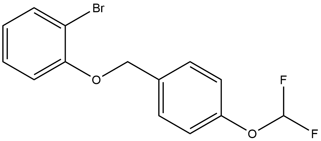 1-Bromo-2-[[4-(difluoromethoxy)phenyl]methoxy]benzene Structure