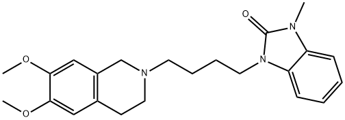 2H-Benzimidazol-2-one, 1-[4-(3,4-dihydro-6,7-dimethoxy-2(1H)-isoquinolinyl)butyl]-1,3-dihydro-3-methyl-|化合物 CM398