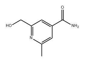 4-Pyridinecarboxamide, 2-(hydroxymethyl)-6-methyl- 化学構造式