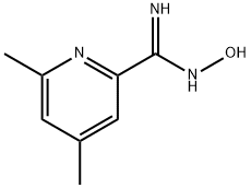 2-Pyridinecarboximidamide, N-hydroxy-4,6-dimethyl- Struktur