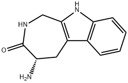 (S)-4-氨基-1,4,5,10-四氢氮杂并[3,4-B]吲哚-3(2H)-酮, 1122621-89-9, 结构式