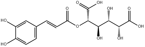 D-Galactaric acid, 5-[(2E)-3-(3,4-dihydroxyphenyl)-2-propenoate] Struktur