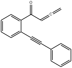 1-[2-(2-苯乙炔基)苯基]-2,3-丁二烯-1-酮, 1123885-72-2, 结构式