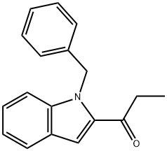 1-(1-Benzyl-1H-indol-2-yl)propan-1-one Struktur