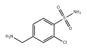 4-(氨基甲基)-2-氯苯磺酰胺,1124321-55-6,结构式