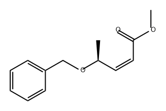 2-Pentenoic acid, 4-(phenylmethoxy)-, methyl ester, (2Z,4S)- Structure