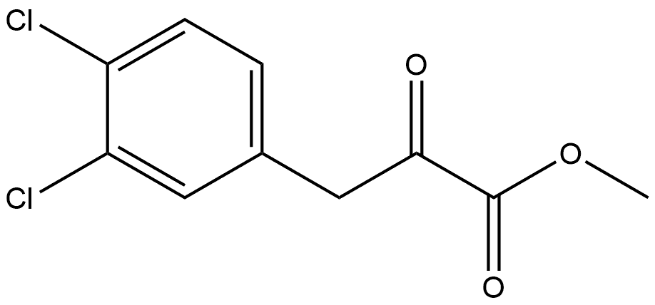 Methyl 3-(3,4-Dichlorophenyl)-2-oxopropanoate Structure