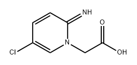 1(2H)-Pyridineacetic acid, 5-chloro-2-imino- 化学構造式