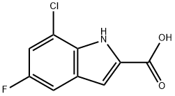 1H-Indole-2-carboxylic acid, 7-chloro-5-fluoro-|7-氯-5-氟-1H-吲哚-2-羧酸