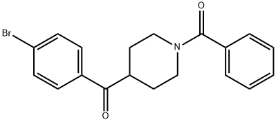 Methanone, (1-benzoyl-4-piperidinyl)(4-bromophenyl)- Struktur