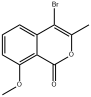 4-Bromo-8-methoxy-3-methyl-1H-isochromen-1-one Struktur