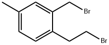 Benzene, 1-(2-bromoethyl)-2-(bromomethyl)-4-methyl- Struktur
