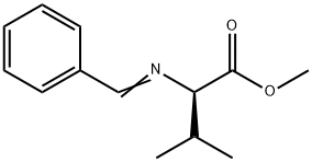 D-Valine, N-(phenylmethylene)-, methyl ester Struktur