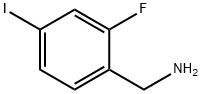 Benzenemethanamine, 2-fluoro-4-iodo-,112734-12-0,结构式