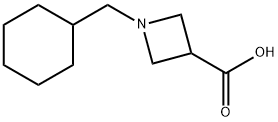 1-(环己基甲基)氮杂环丁烷-3-羧酸, 1127402-03-2, 结构式