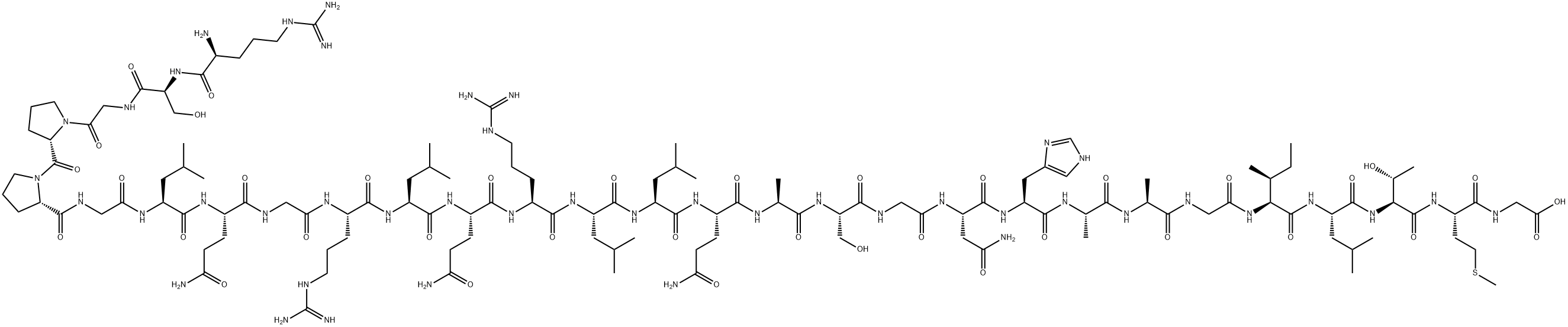 HYPOCRETIN (70-98) (HUMAN) Structure