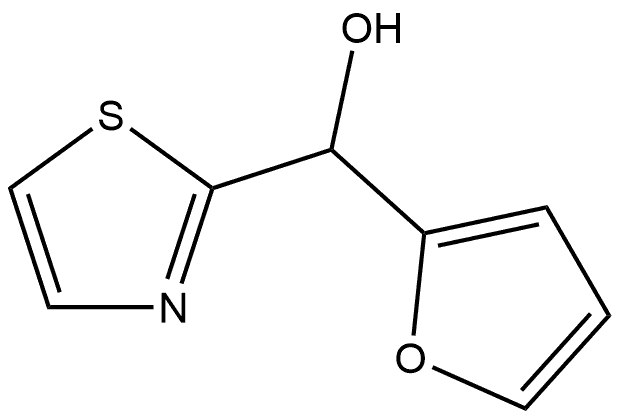 2-Thiazolemethanol, α-2-furanyl- Struktur