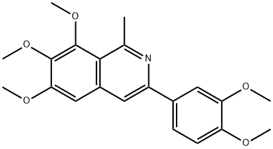 3-(3,4-Dimethoxyphenyl)-6,7,8-trimethoxy-1-methylisoquinoline Structure