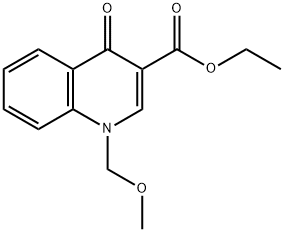 3-Quinolinecarboxylic acid, 1,4-dihydro-1-(methoxymethyl)-4-oxo-, ethyl ester Structure