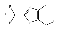 Thiazole, 5-(chloromethyl)-4-methyl-2-(trifluoromethyl)- Struktur