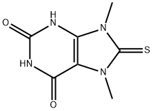 1H-Purine-2,6-dione, 3,7,8,9-tetrahydro-7,9-dimethyl-8-thioxo-,113186-94-0,结构式