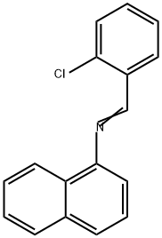 1-Naphthalenamine, N-[(2-chlorophenyl)methylene]- Struktur