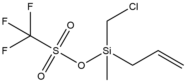 (氯甲基)甲基-烯丙基硅烷基 三氟甲磺酸盐,1132657-38-5,结构式