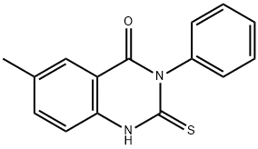 6-Methyl-3-phenyl-2-thioxo-2,3-dihydroquinazolin-4(1H)-one,113269-15-1,结构式