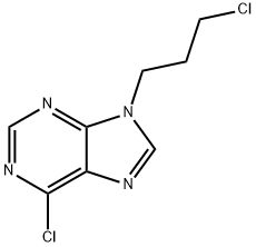 6-Chloro-9-(3-chloropropyl)-9H-purine Struktur