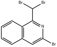 3-Bromo-1-(dibromomethyl)isoquinoline 化学構造式