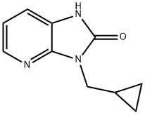 2H-Imidazo[4,5-b]pyridin-2-one, 3-(cyclopropylmethyl)-1,3-dihydro-,1134802-36-0,结构式