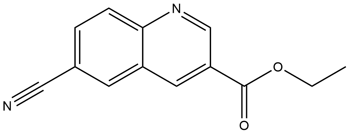 ethyl 6-cyanoquinoline-3-carboxylate Struktur