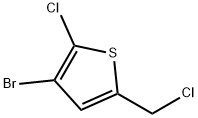 3-bromo-2-chloro-5-(chloromethyl)thiophene 结构式