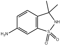 1,2-Benzisothiazol-6-amine, 2,3-dihydro-3,3-dimethyl-, 1,1-dioxide Structure