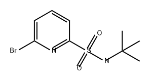 2-Pyridinesulfonamide, 6-bromo-N-(1,1-dimethylethyl)- Structure