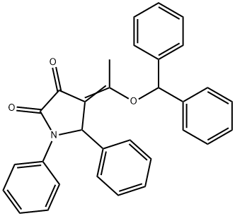 2,3-Pyrrolidinedione, 4-[1-(diphenylmethoxy)ethylidene]-1,5-diphenyl-