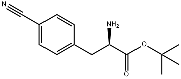 D-Phenylalanine, 4-cyano-, 1,1-dimethylethyl ester Struktur