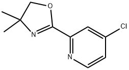 2-(4-氯吡啶-2-基)-4,4-二甲基-4,5-二氢恶唑 结构式