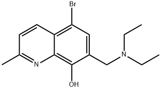 5-Bromo-7-((diethylamino)methyl)-2-methylquinolin-8-ol Struktur