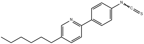 Pyridine, 5-hexyl-2-(4-isothiocyanatophenyl)- Structure