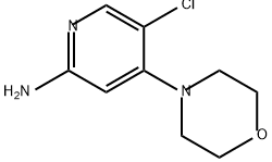 2-Pyridinamine, 5-chloro-4-(4-morpholinyl)- 化学構造式