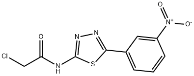 Acetamide, 2-chloro-N-[5-(3-nitrophenyl)-1,3,4-thiadiazol-2-yl]-,113808-40-5,结构式