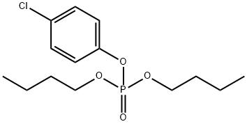 Phosphoric acid dibutyl(4-chlorophenyl) ester Structure