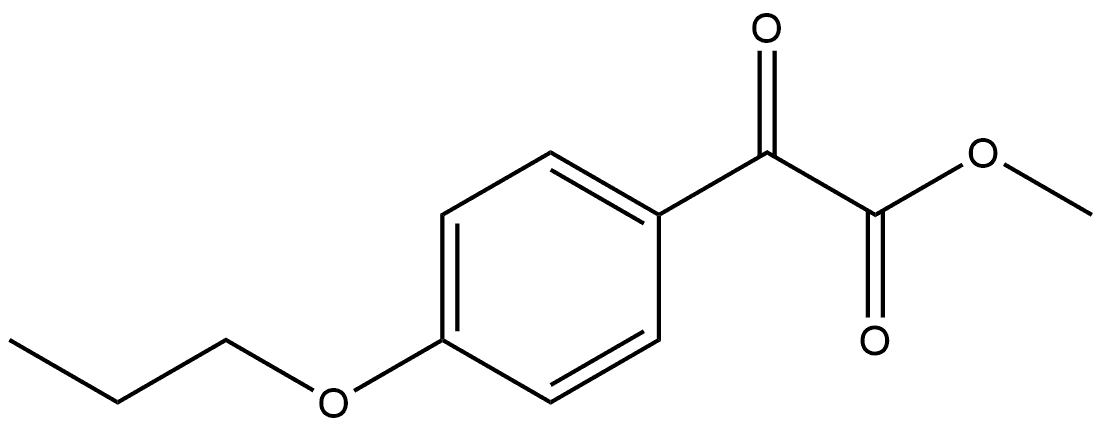 Benzeneacetic acid, α-oxo-4-propoxy-, methyl ester 结构式